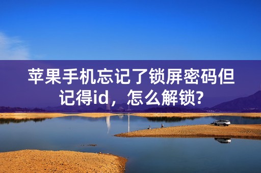 苹果手机忘记了锁屏密码但记得id，怎么解锁?