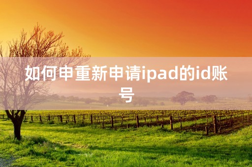 如何申重新申请ipad的id账号