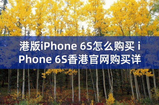 港版iPhone 6S怎么购买 iPhone 6S香港官网购买详细教程