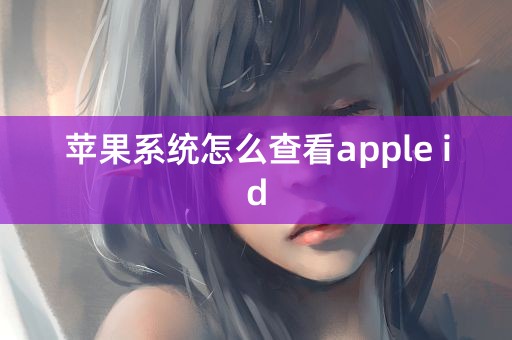 苹果系统怎么查看apple id