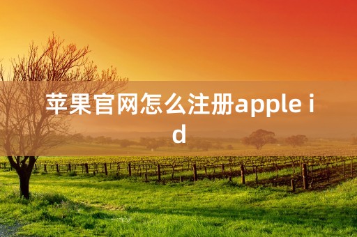 苹果官网怎么注册apple id