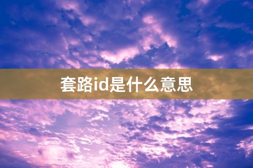 套路id是什么意思