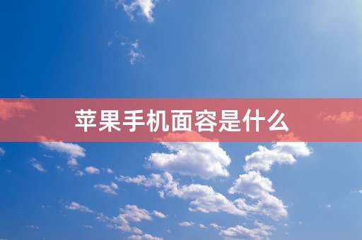 苹果手机面容是什么