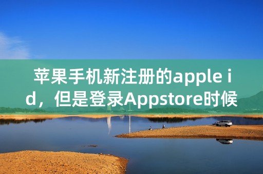 苹果手机新注册的apple id，但是登录Appstore时候到检查账户这一步一直没反应，怎么办？