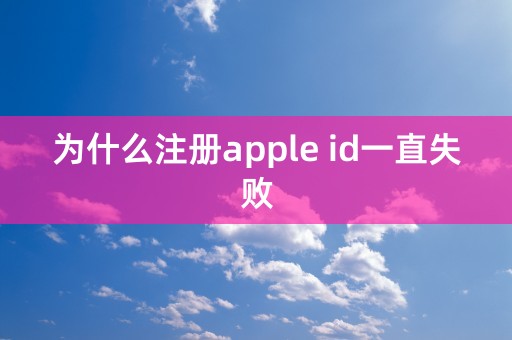 为什么注册apple id一直失败