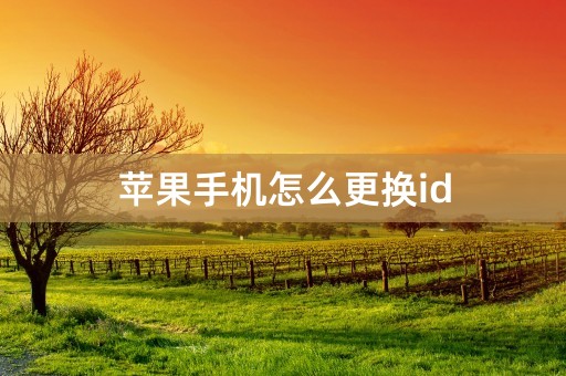 苹果手机怎么更换id