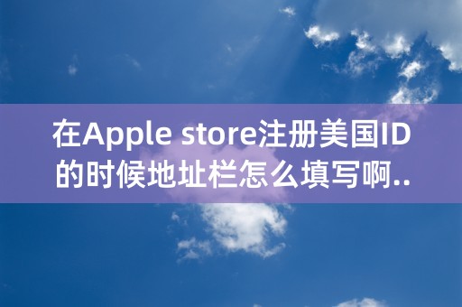 在Apple store注册美国ID的时候地址栏怎么填写啊..