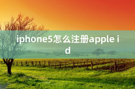 iphone5怎么注册apple id