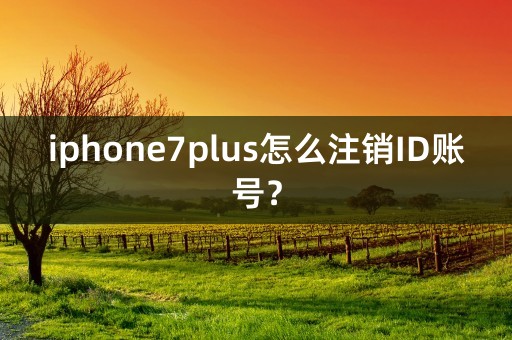 iphone7plus怎么注销ID账号？