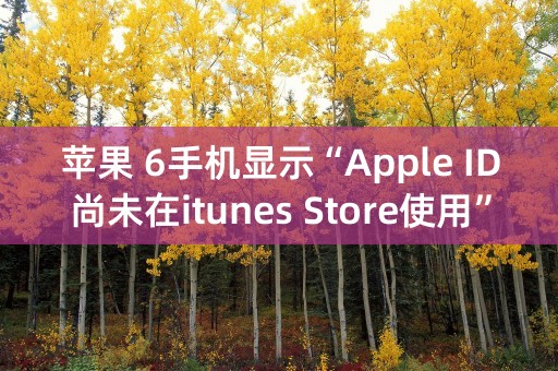 苹果 6手机显示“Apple ID尚未在itunes Store使用”怎么处理？