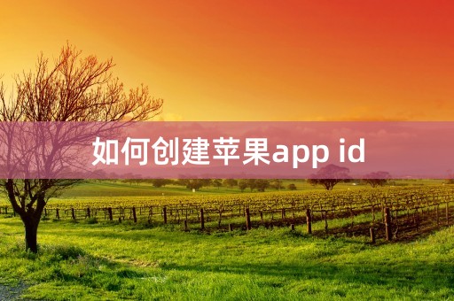 如何创建苹果app id