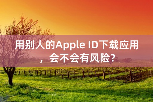 用别人的Apple ID下载应用，会不会有风险？