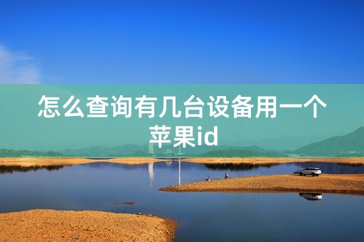 怎么查询有几台设备用一个苹果id