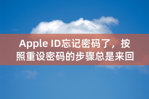 Apple ID忘记密码了，按照重设密码的步骤总是来回都是一个页面怎么办？