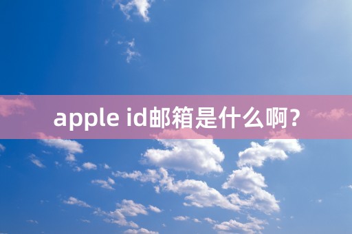 apple id邮箱是什么啊？