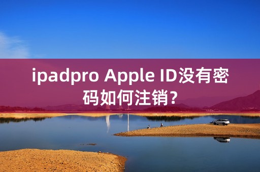 ipadpro Apple ID没有密码如何注销？