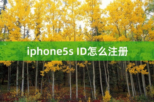 iphone5s ID怎么注册