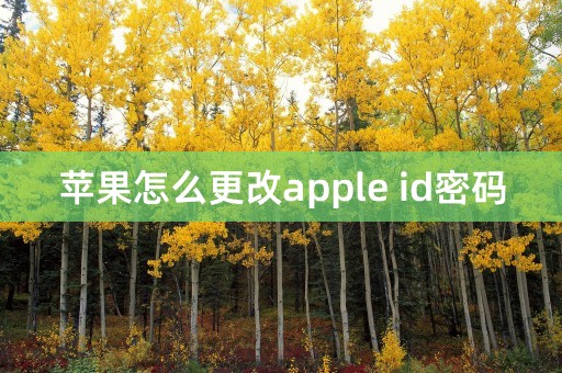 苹果怎么更改apple id密码