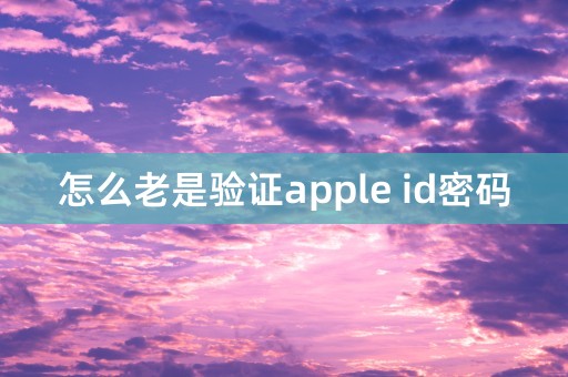 怎么老是验证apple id密码