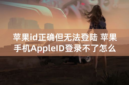 苹果id正确但无法登陆 苹果手机AppleID登录不了怎么办