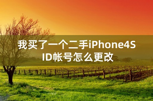 我买了一个二手iPhone4S ID帐号怎么更改