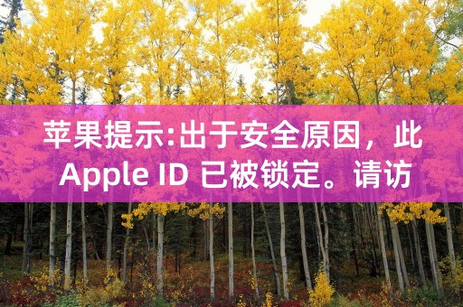 苹果提示:出于安全原因，此 Apple ID 已被锁定。请访问 iForgot 重设您的帐户(https: