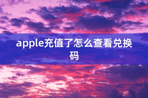 apple充值了怎么查看兑换码