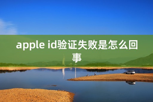 apple id验证失败是怎么回事