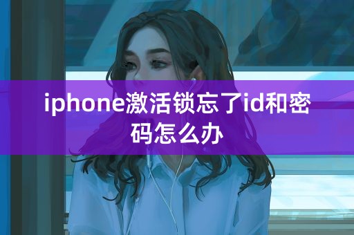 iphone激活锁忘了id和密码怎么办