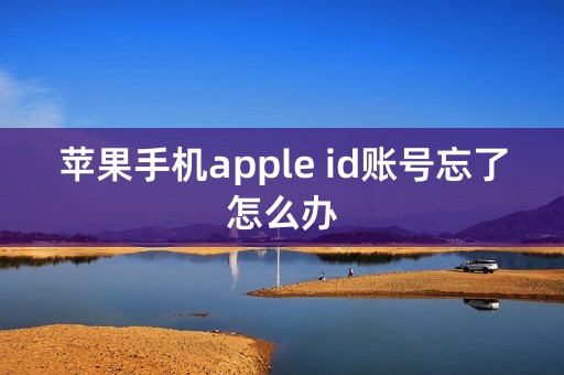 苹果手机apple id账号忘了怎么办