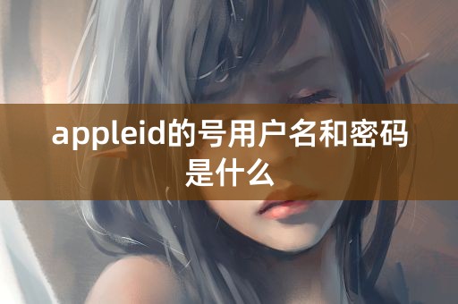 appleid的号用户名和密码是什么