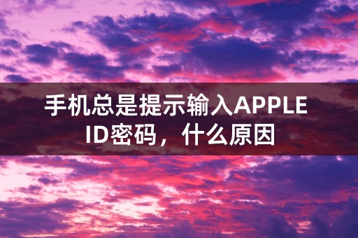 手机总是提示输入APPLE ID密码，什么原因