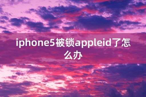 iphone5被锁appleid了怎么办