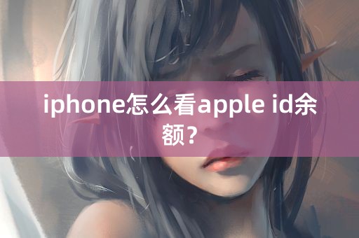 iphone怎么看apple id余额？