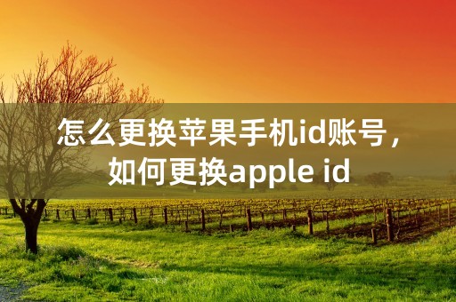 怎么更换苹果手机id账号，如何更换apple id