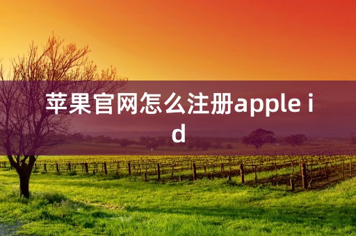 苹果官网怎么注册apple id