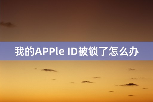 我的APPle ID被锁了怎么办