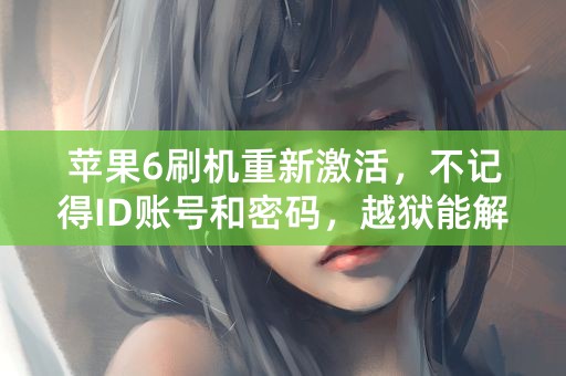 苹果6刷机重新激活，不记得ID账号和密码，越狱能解开吗？