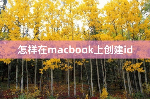 怎样在macbook上创建id