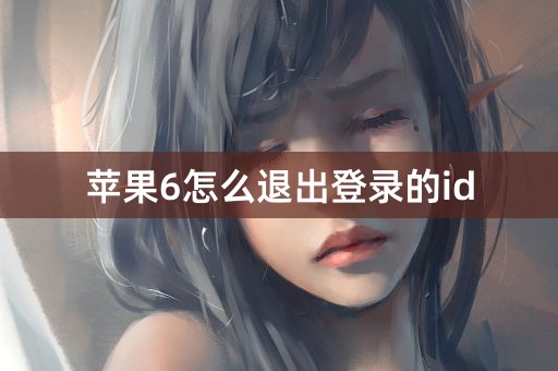 苹果6怎么退出登录的id