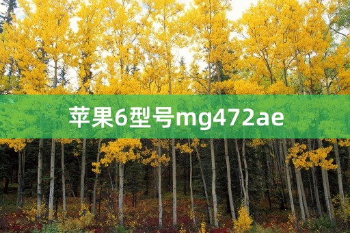 苹果6型号mg472ae