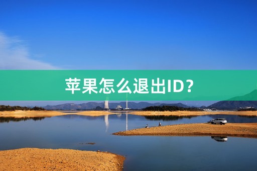 苹果怎么退出ID？