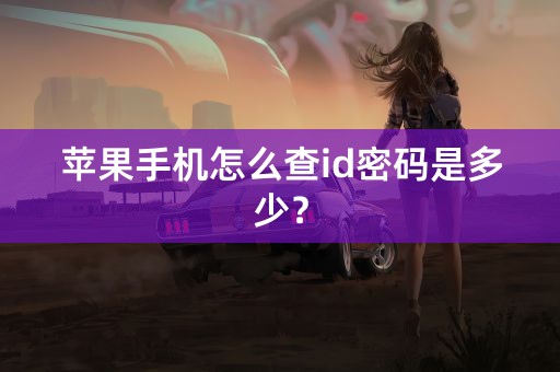 苹果手机怎么查id密码是多少？