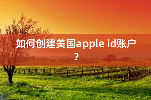 如何创建美国apple id账户？