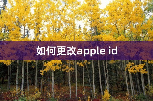 如何更改apple id