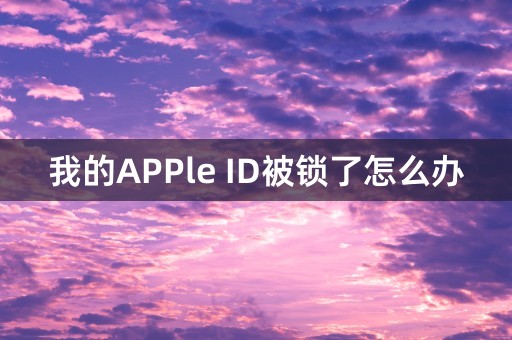 我的APPle ID被锁了怎么办