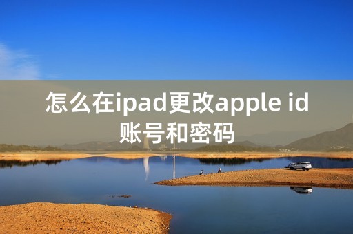 怎么在ipad更改apple id账号和密码