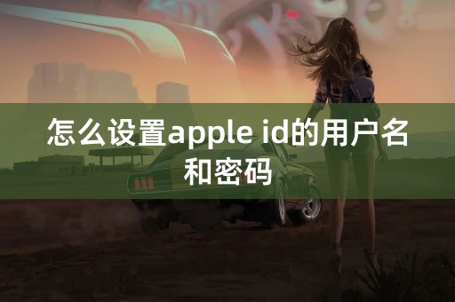 怎么设置apple id的用户名和密码