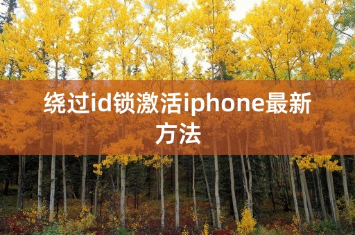 绕过id锁激活iphone最新方法