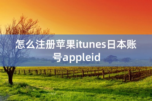 怎么注册苹果itunes日本账号appleid